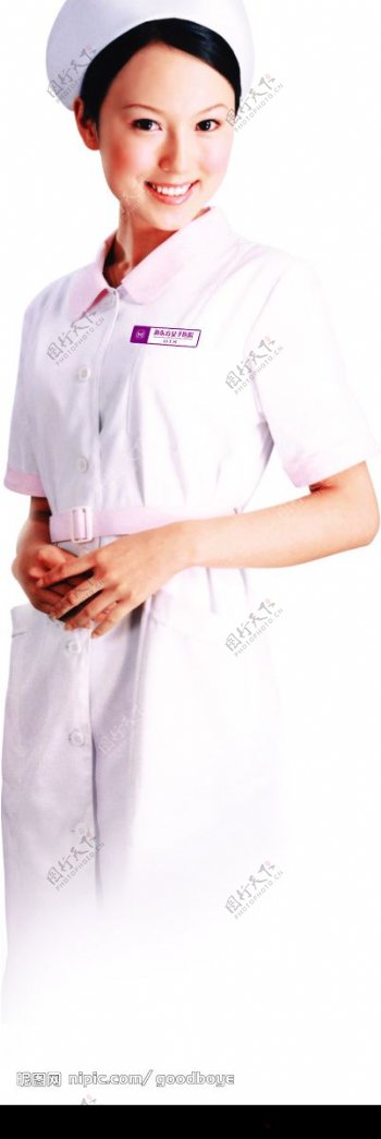 护士模特图片