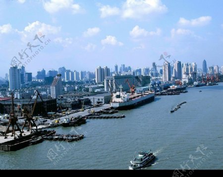 上海港口一景图片