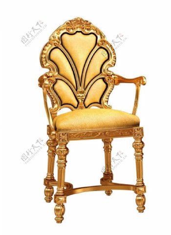 金色椅子图片