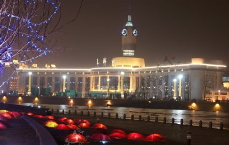 冬天天津站图片