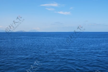 蓝天大海图片