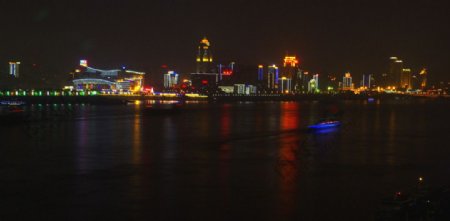汉口沿江夜色图片
