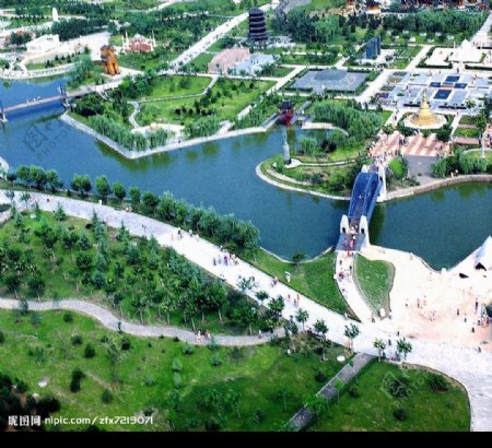 北京俯瞰世界公园图片