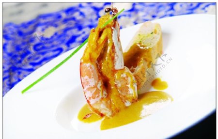 咖喱皇焗大虾图片