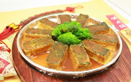 海苔豆腐图片