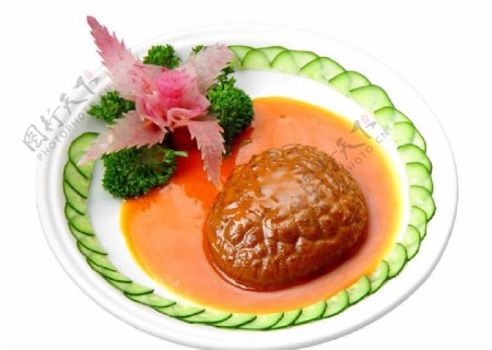 鲍汁扣日本大花菇图片