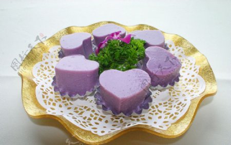冰冻紫署糕图片