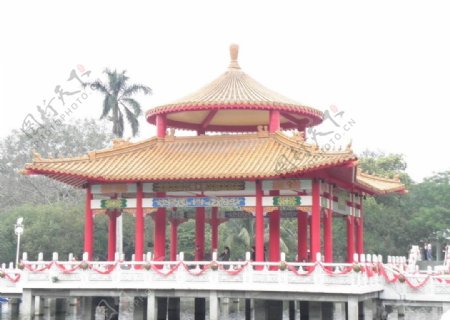 公園涼亭图片