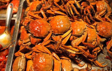 螃蟹美食中餐图片