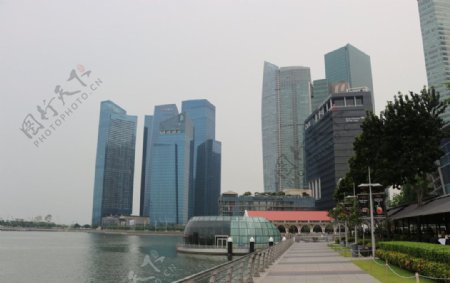 新加坡滨水景观图片
