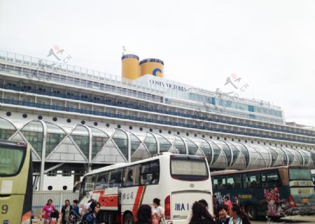 歌诗达上海码头图片