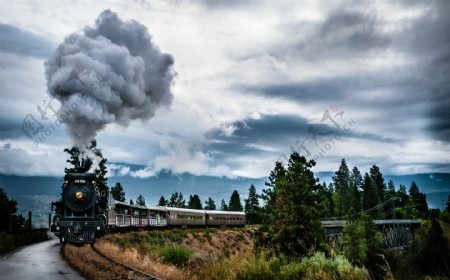 前往卑诗省的蒸汽列车图片