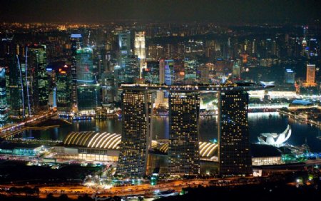 新加坡优美夜景图片