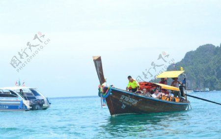泰国木船图片