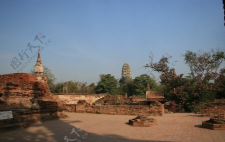泰国大城遗迹图片
