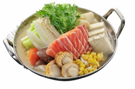 三文魚石狩鍋图片