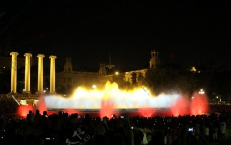 巴塞罗那音乐喷泉图片