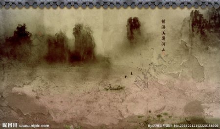 中国风墙体图片