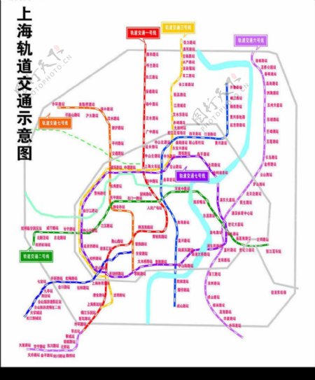 上海轨道交通示意图图片