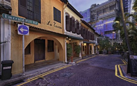 新加坡街道经典建筑图片