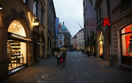 德国慕尼黑商业街图片