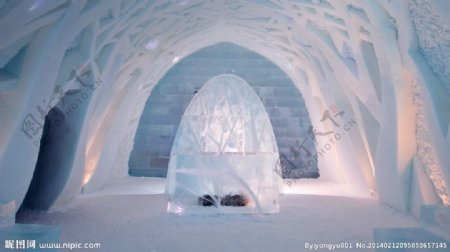 瑞典的冰屋图片