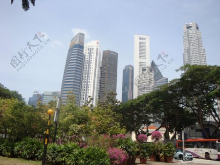 新加坡金融中心高层图片