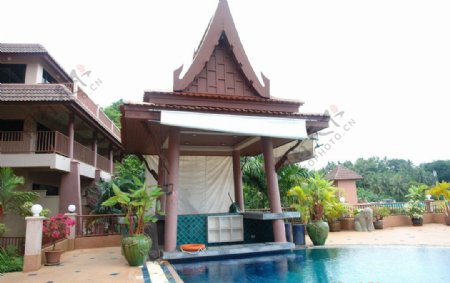 泰国游泳池图片