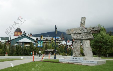加拿大温哥华维斯勒小镇冬奥会举办地图片
