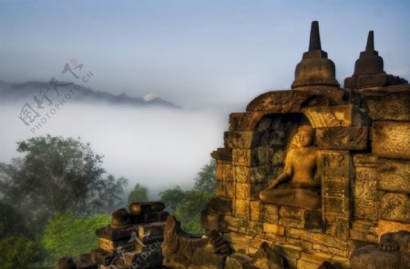 泰国古代佛像遗址图片
