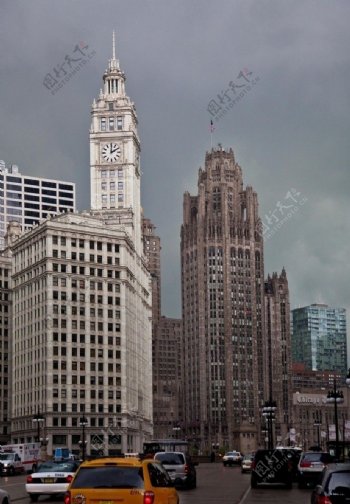 芝加哥北密歇根大道街景图片