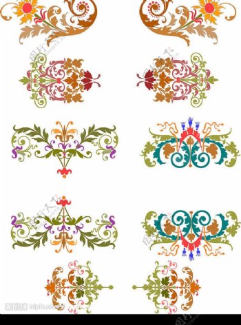 五套古典花纹图片