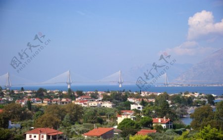 希腊萨罗尼克海湾跨海大桥图片