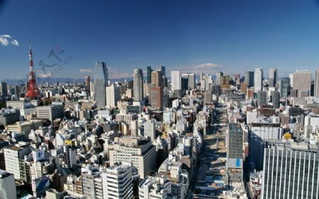 东京城市景观俯瞰图片