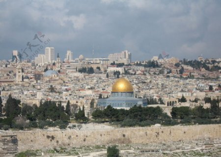 以色列耶路撒冷城区一角图片