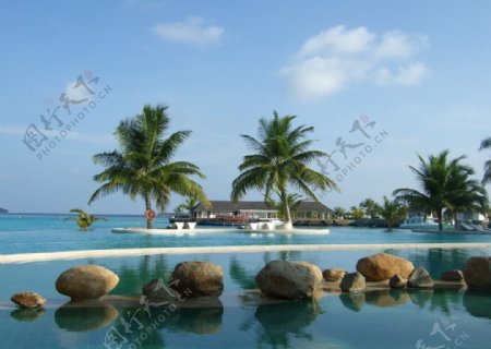 马尔代夫肯尼呼拉岛度假村美景图片