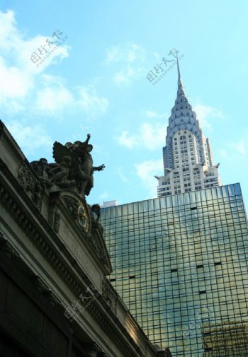 纽约第五大道中央车站屋顶图片