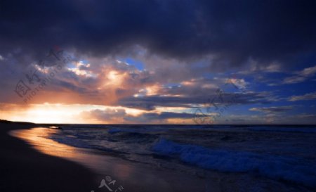 夏威夷海滨的日出图片