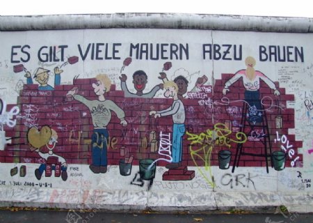 德国柏林的柏林墙图片
