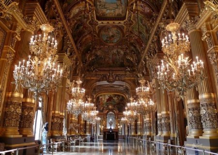 巴黎巴黎歌剧院水晶宫大厅图片