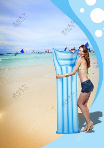 沙滩娱乐图片