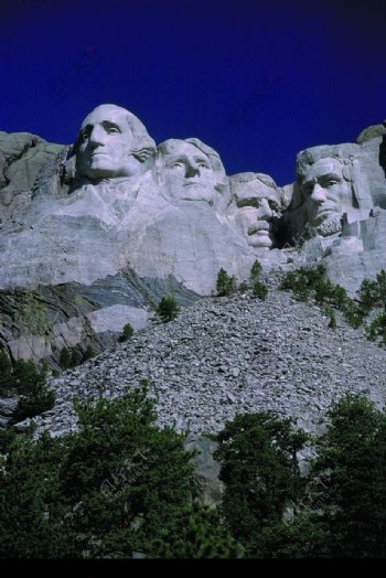 美国总统雕像图片