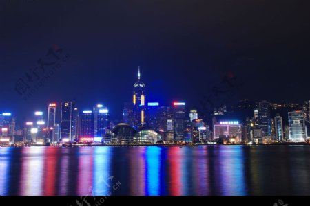 香港街头夜景4图片