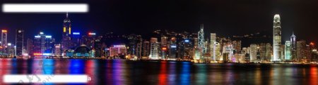 香港维多利亚港夜景全景图1图片