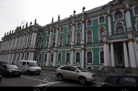 莫斯科的楼房街道图片