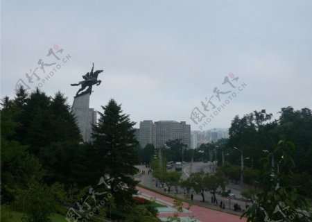 朝鲜平壤平壤大街街景图片