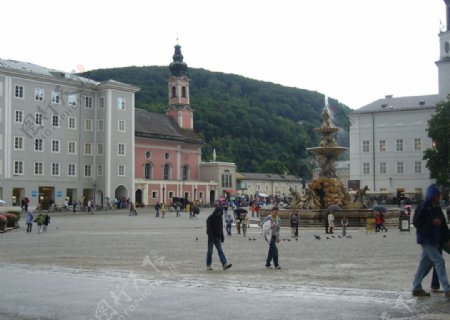 奥地利捷克薩爾斯堡街景图片