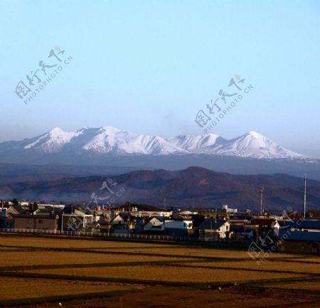 北海道雪山图片