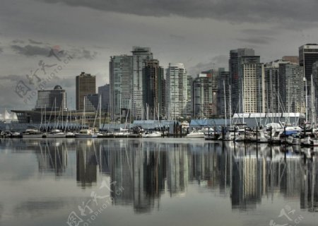 温哥华加拿大主要工业城海港图片