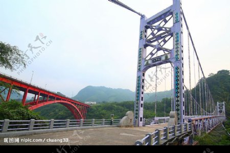 台灣桃園縣羅浮橋及復興橋图片